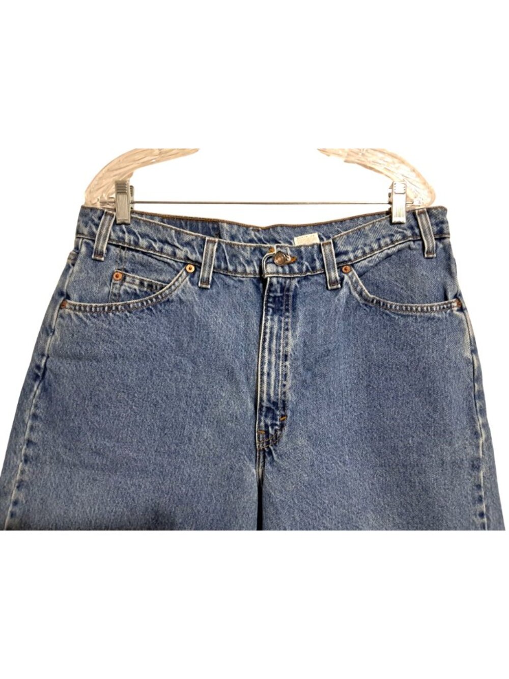 Vintage‎ Levis 550 Jean Shorts Mens Size 38 Relaxed Fit Blue Cotton Denim 90s - Picture 2 of 10